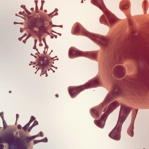 Pandemic disease closeup